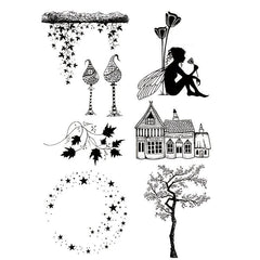 Fairy Girls Transparent Stamp Set for DIY Scrapbooking & Card Making