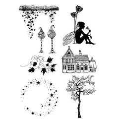 Fairy Girls Transparent Stamp Set for DIY Scrapbooking & Card Making