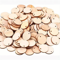 50pcs Unfinished Wood Circles for DIY Crafts & Christmas Decorations