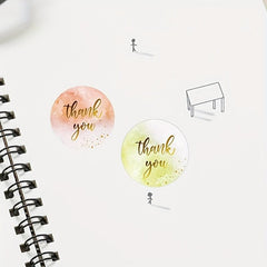500 Thank You Stickers Bakery Envelope Label Sticky Notes