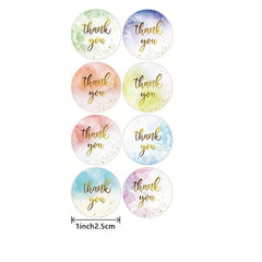 500 Thank You Stickers Bakery Envelope Label Sticky Notes