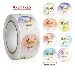 500 Thank You Stickers Bakery Envelope Label Sticky Notes