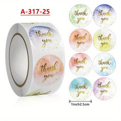 500 Thank You Stickers Bakery Envelope Label Sticky Notes