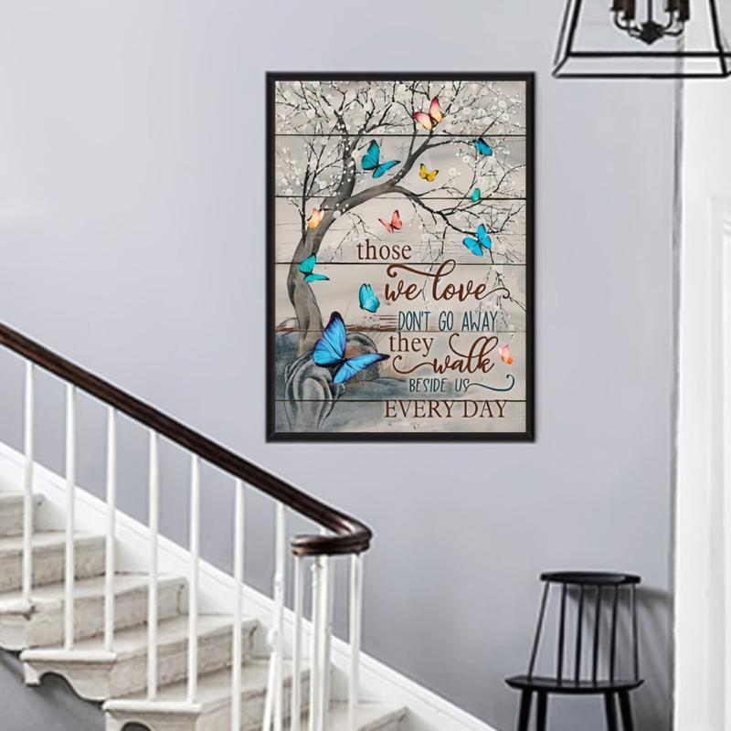 5D Diamond Painting Set - Butterfly Big Tree Family Wall Decoration