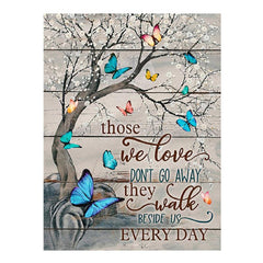 5D Diamond Painting Set - Butterfly Big Tree Family Wall Decoration