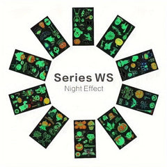 Halloween Temporary Tattoos Glow in Dark Face Stickers Waterproof Makeup