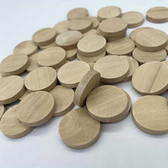 50 Natural Wood Slices Unfinished Round Wood Coins for Crafts & Projects
