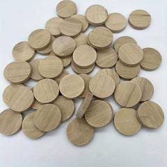 50 Natural Wood Slices Unfinished Round Wood Coins for Crafts & Projects