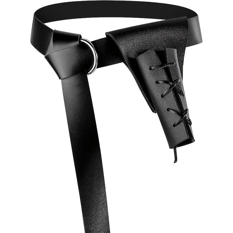 Halloween Vikings Leather Sword Dagger PU Leather Sword Belt Renaissance Belt