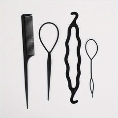 Magic Hair Braided Hair Curler Styling Set Hair Braid Pull Ponytail