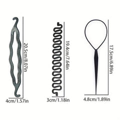 Magic Hair Braided Hair Curler Styling Set Hair Braid Pull Ponytail