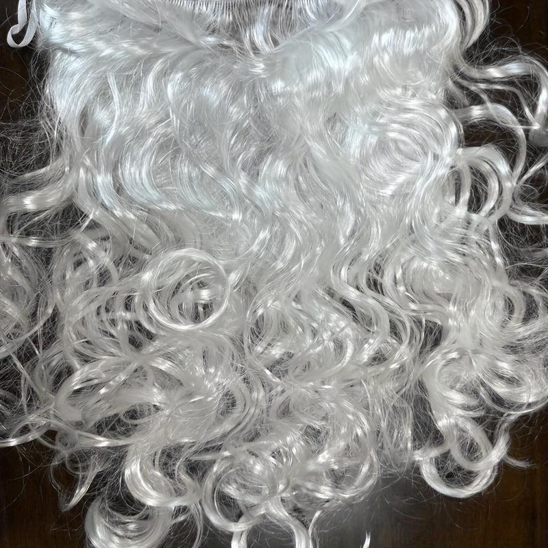 3pcs Christmas Cosplay Santa Claus Wig Beard Hat Set