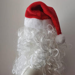 3pcs Christmas Cosplay Santa Claus Wig Beard Hat Set