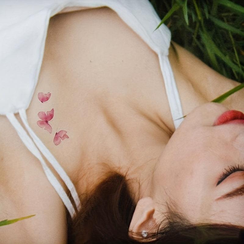 Butterfly Clavicle Tattoo Sticker Waterproof Realistic Decorative