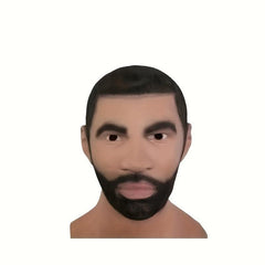 Men's Halloween Cosplay Mask Strong Face Fancy Dress Prop