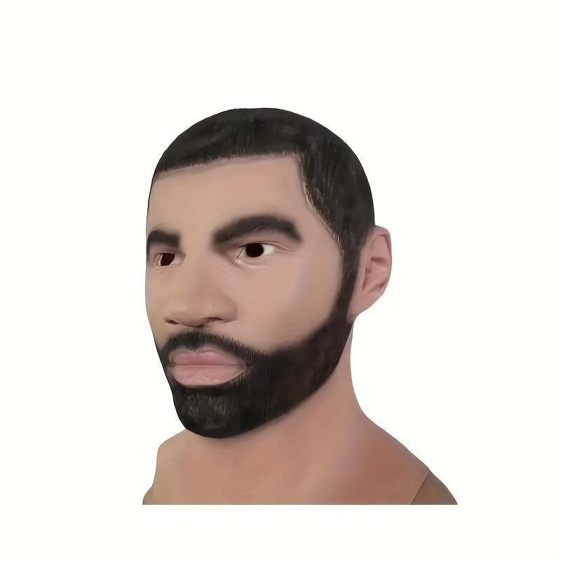 Men's Halloween Cosplay Mask Strong Face Fancy Dress Prop