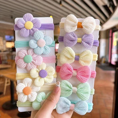 12PCS Flower Bow Hair Bands for Girls Women Princess Hair Accessories