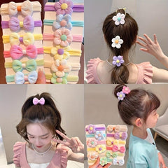 12PCS Flower Bow Hair Bands for Girls Women Princess Hair Accessories