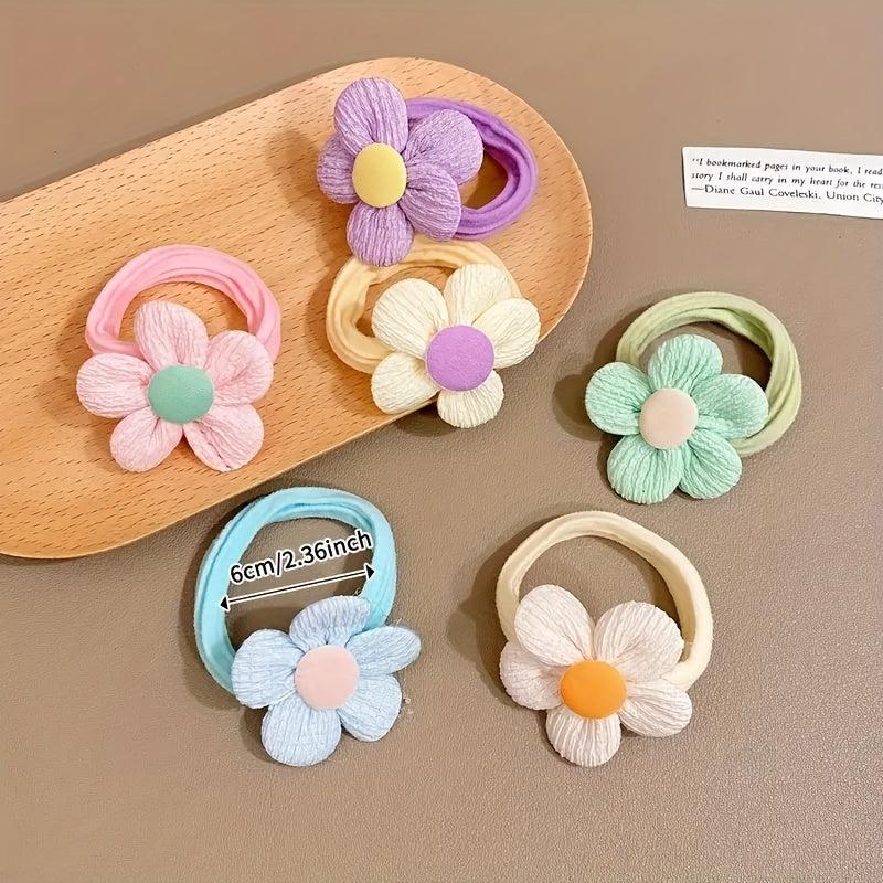 12PCS Flower Bow Hair Bands for Girls Women Princess Hair Accessories