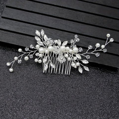 Wedding Faux Pearl Headdress Hair Comb Party Hair Accessories