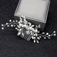 Wedding Faux Pearl Headdress Hair Comb Party Hair Accessories