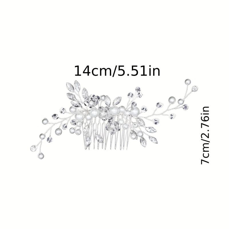 Wedding Faux Pearl Headdress Hair Comb Party Hair Accessories
