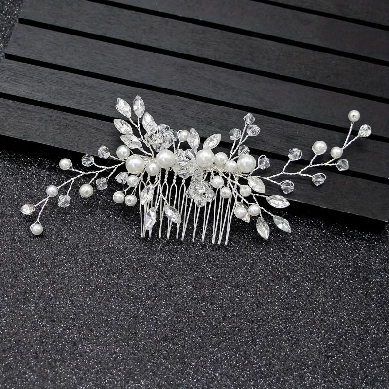 Wedding Faux Pearl Headdress Hair Comb Party Hair Accessories