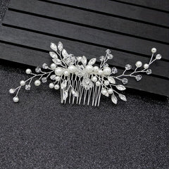 Wedding Faux Pearl Headdress Hair Comb Party Hair Accessories