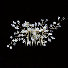 Wedding Faux Pearl Headdress Hair Comb Party Hair Accessories