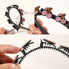 Rhinestone Flower Headband Hair Accessory
