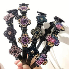 Rhinestone Flower Headband Hair Accessory