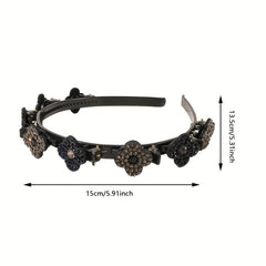 Rhinestone Flower Headband Hair Accessory