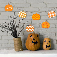 10pcs Pumpkin Wooden Halloween Cutouts for DIY Autumn Crafts
