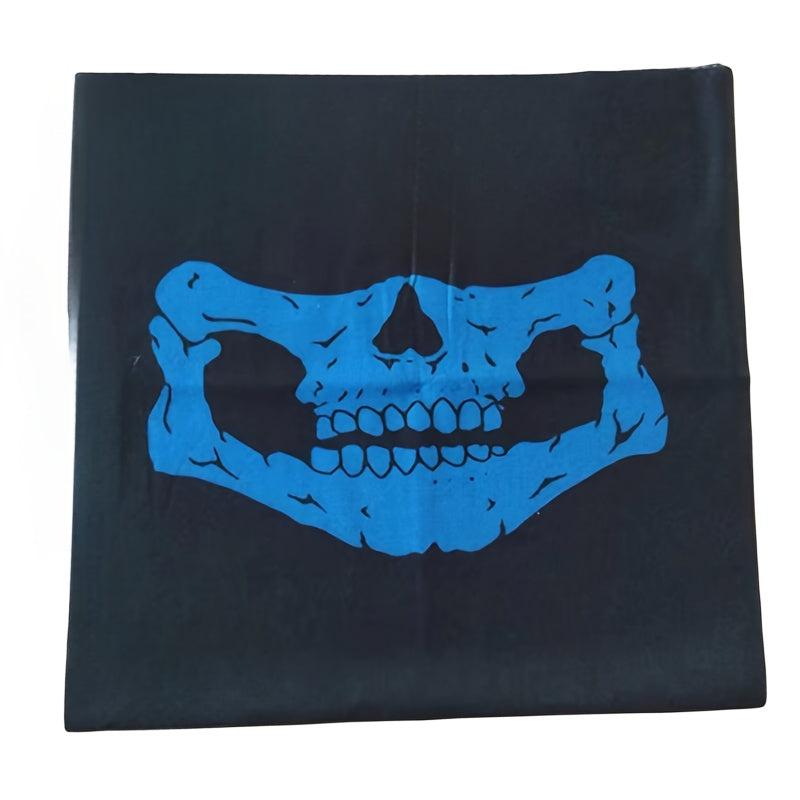 Men's Seamless Multifunctional Magic Bandana Cycling Mask Halloween Props Skull