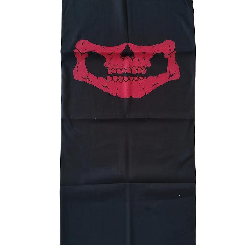 Men's Seamless Multifunctional Magic Bandana Cycling Mask Halloween Props Skull