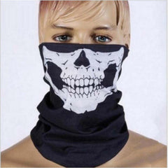 Men's Seamless Multifunctional Magic Bandana Cycling Mask Halloween Props Skull