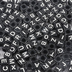 100pcs Acrylic Beads Numbers English Letter DIY Children's Beadeds Jewelry
