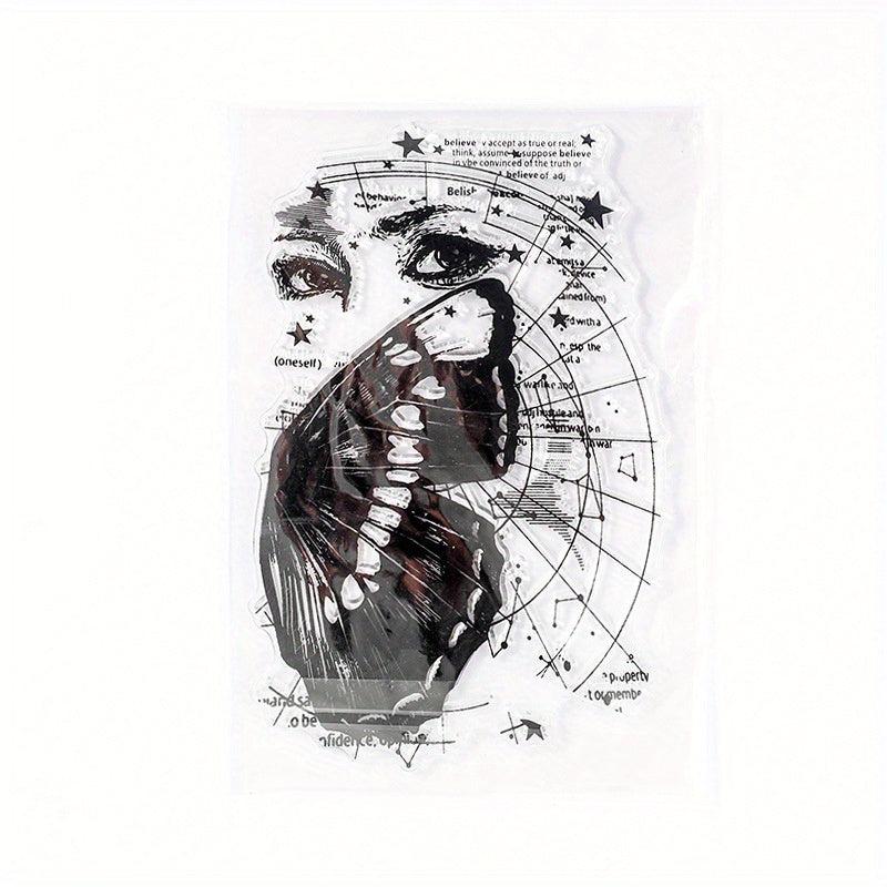 Silicone Stamp Retro Party Series DIY Hand Account Stamp