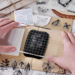 Silicone Stamp Retro Party Series DIY Hand Account Stamp