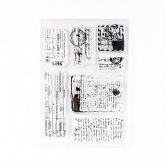 Silicone Stamp Retro Party Series DIY Hand Account Stamp