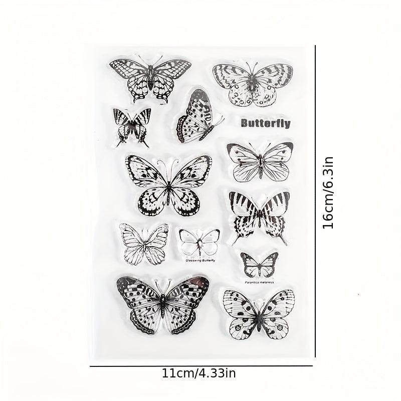 Silicone Stamp Retro Party Series DIY Hand Account Stamp