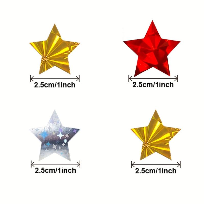 160pcs Star Stickers Roll - Ideal for Parties & Rewards