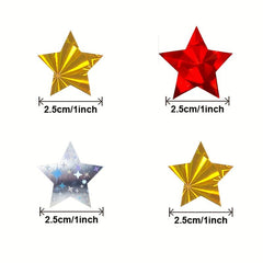 160pcs Star Stickers Roll - Ideal for Parties & Rewards