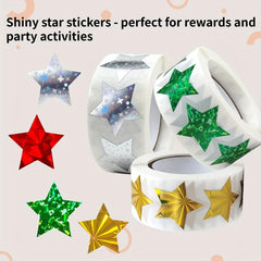 160pcs Star Stickers Roll - Ideal for Parties & Rewards