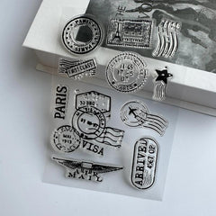 Flight Diary Clear Stamp Seal For Card Decoration DIY Crafts