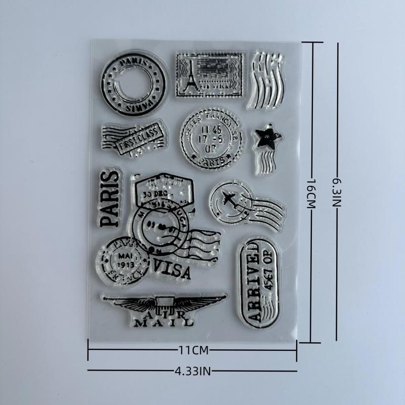 Flight Diary Clear Stamp Seal For Card Decoration DIY Crafts
