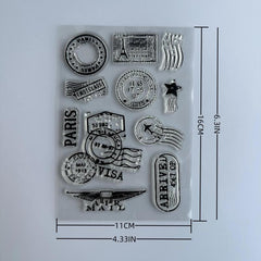 Flight Diary Clear Stamp Seal For Card Decoration DIY Crafts
