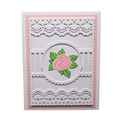 Rectangle Lace Frame Scrapbooking Cutting Dies Metal Stencil