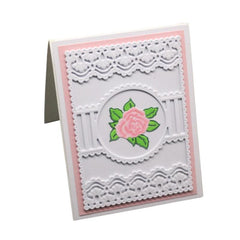 Rectangle Lace Frame Scrapbooking Cutting Dies Metal Stencil