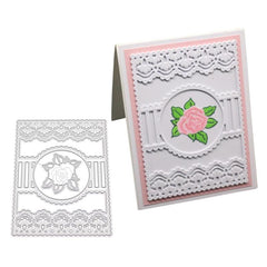 Rectangle Lace Frame Scrapbooking Cutting Dies Metal Stencil